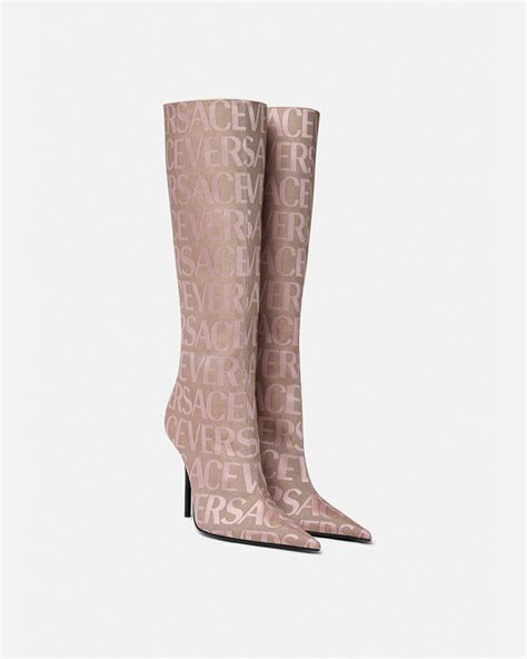 versace pink boots|versace military boots.